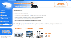 Desktop Screenshot of muenchner-beamerverleih.de