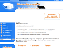 Tablet Screenshot of muenchner-beamerverleih.de
